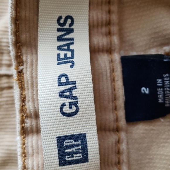 Gap Jeans Y2K Tan Corduroy A-line Pieced Skirt Size 2 - Picture 3 of 10